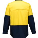 Lightweight Shirt L/S Class D Yellow - MS801 Back