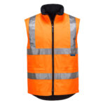 Reversible Bodywarmer D/N Orange front- MV214