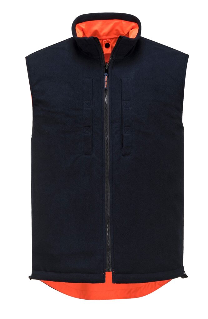 Reversible Bodywarmer D/N orange reversed - MV214