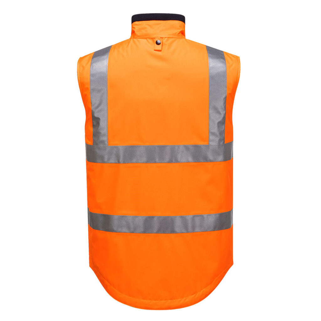 Reversible Bodywarmer D/N Orange back - MV214