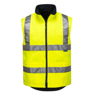 Reversible Bodywarmer D/N Yellow front - MV214