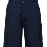 100% Cotton Cargo Shorts Navy - MW702