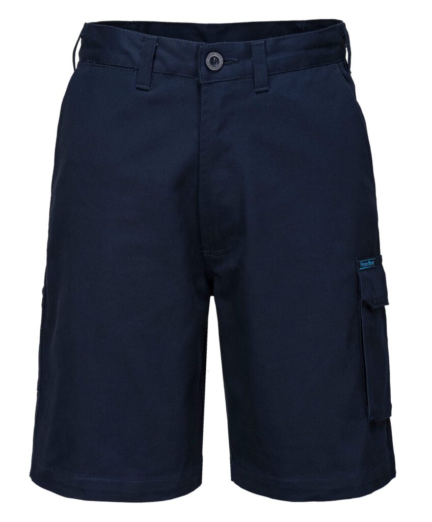 100% Cotton Cargo Shorts Navy - MW702