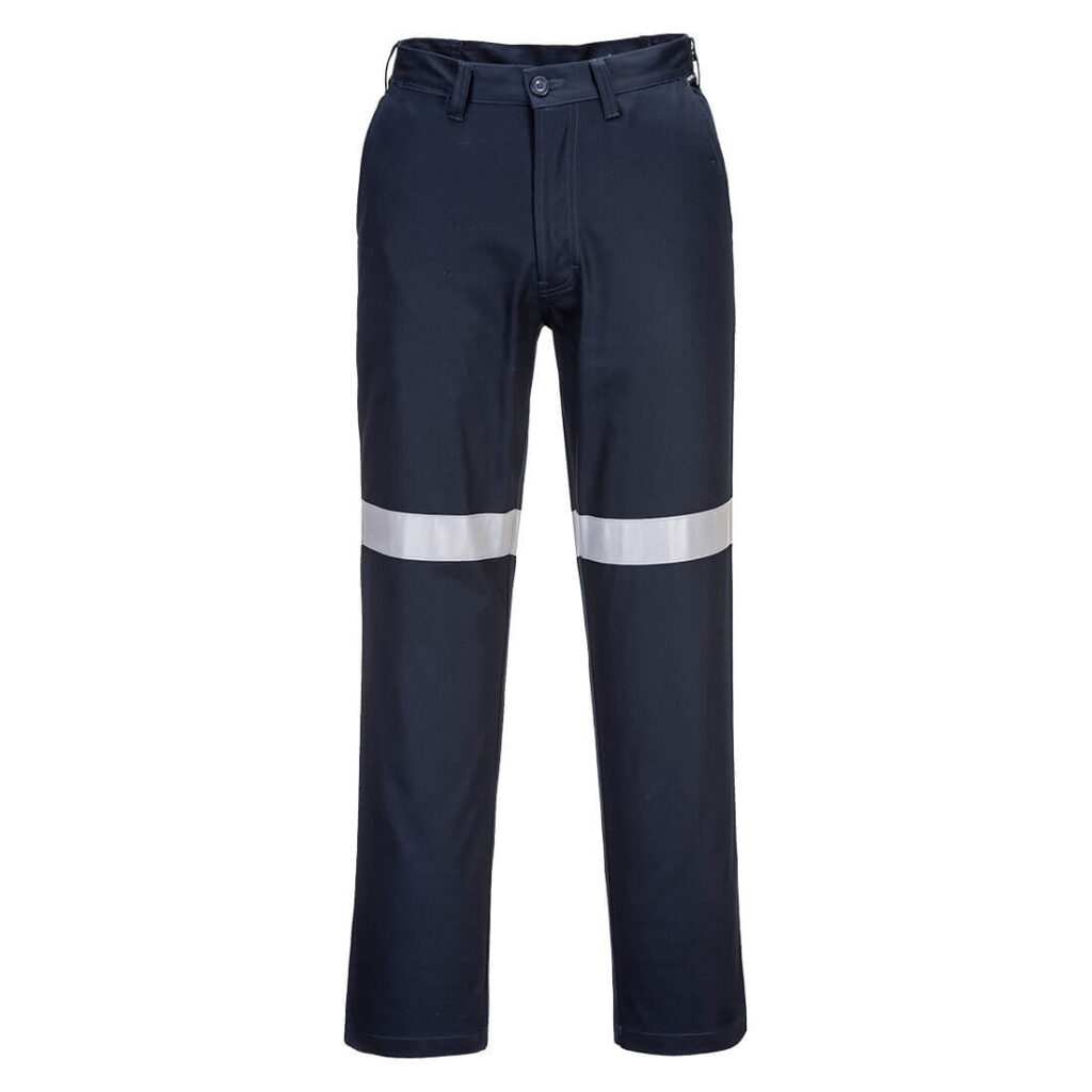 Straight Leg Pants with Tape Navy - MW705  Front
