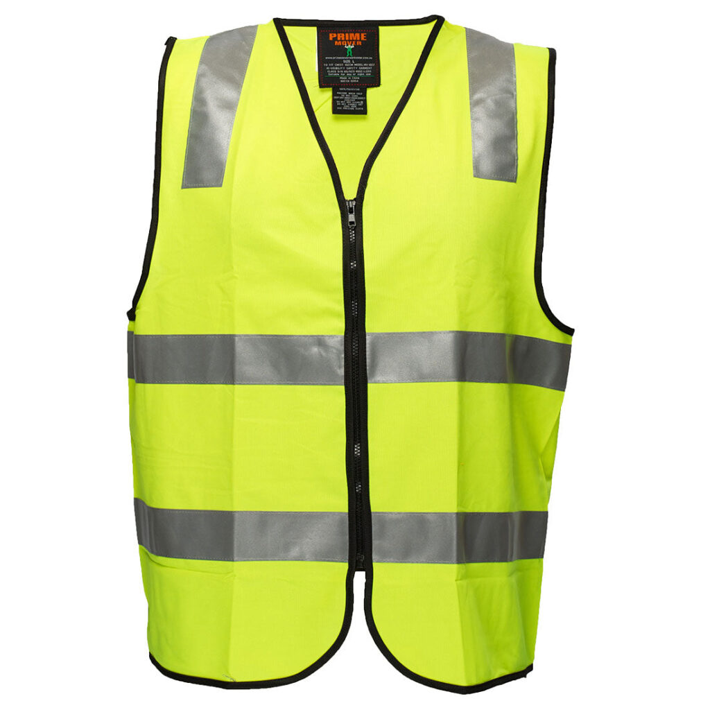 Visitor Zip Vest D/N Yellow- MZ106