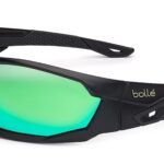 Bollé Mercuro Polarised Lens Grey/Black Temple - Green flash