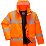Hi-Vis Traffic Jacket Orange - S460 Front
