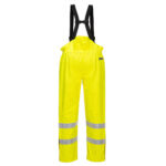 Bizflame Rain Unlined Hi-Vis Antistatic Pants Yellow- S780 Back