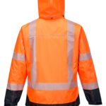 PW3 Hi-Vis Breathable Jacket Orange/Navy - T403 Back