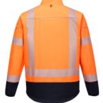 PW3 Hi-Vis Contrast Softshell Orange - T404 Back