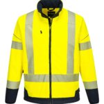 PW3 Hi-Vis Contrast Softshell Yellow - T404 Front