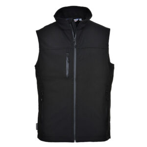 Softshell Bodywarmer Black front- TK51