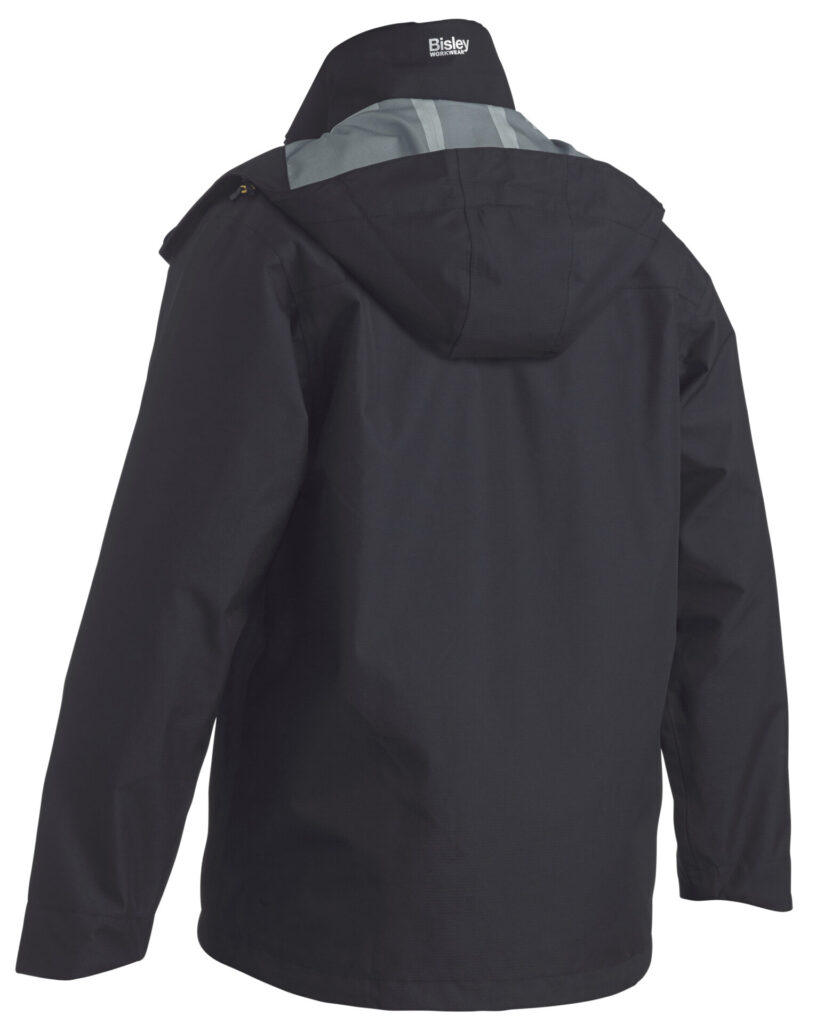 Lightweight Ripstop Rain Jacket with Concealed Hood - BJ6926