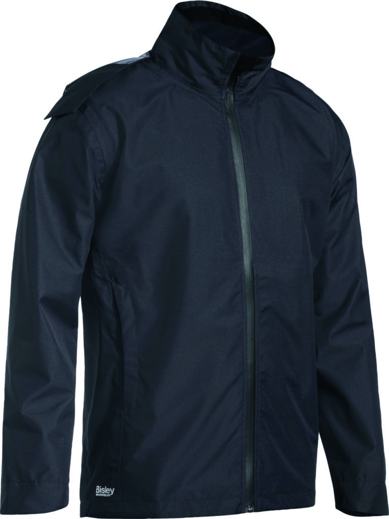 Lightweight Ripstop Rain Jacket with Concealed Hood - BJ6926
