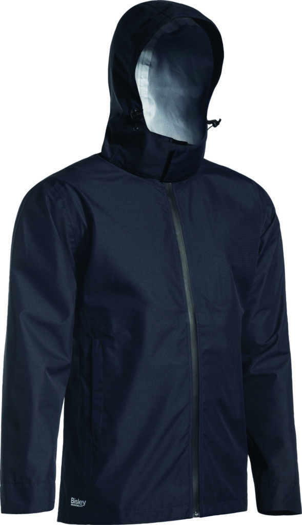 Lightweight Ripstop Rain Jacket with Concealed Hood - BJ6926