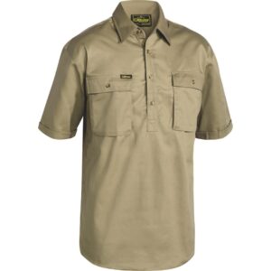 Closed Front Cotton Drill Shirt - BSC1433