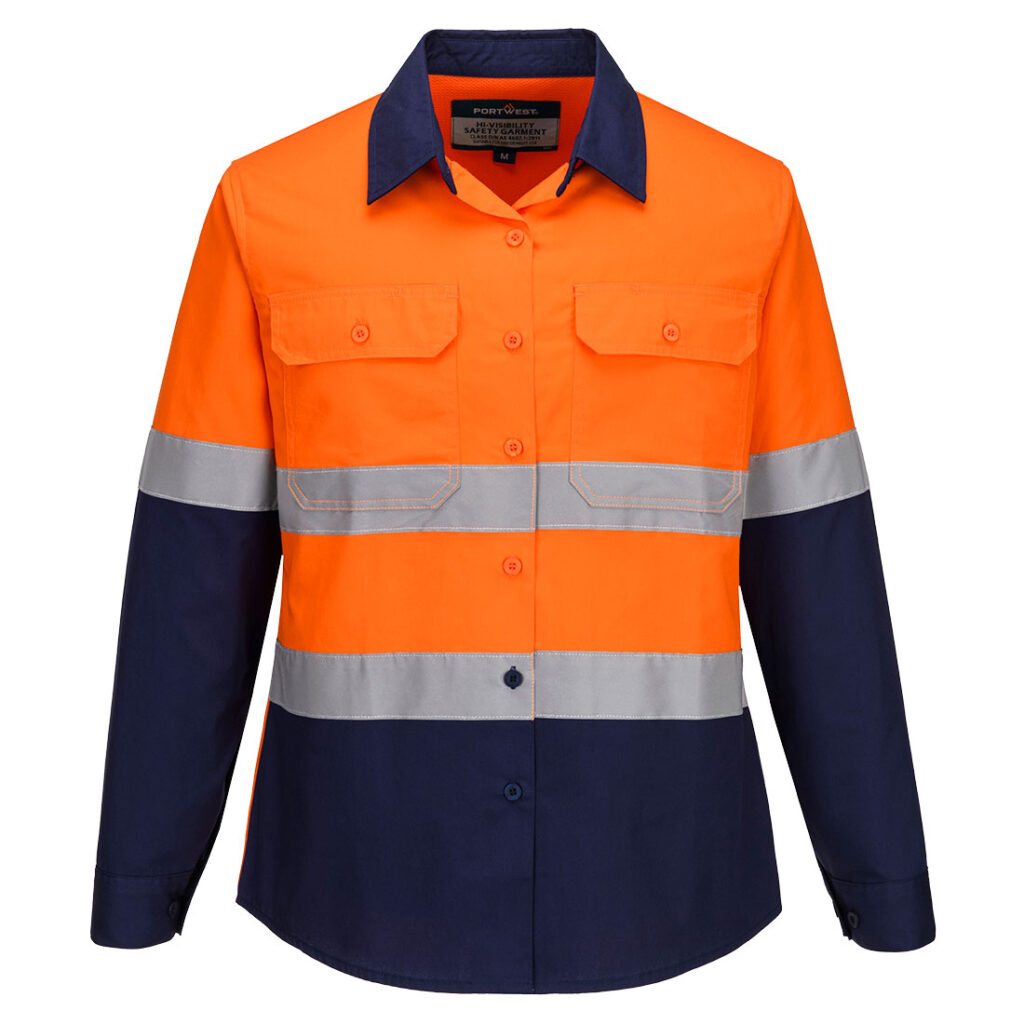 Hi-Vis Women's Lightweight Contrast Shirt L/S - ML803