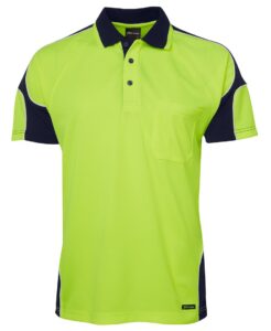 Hi Vis S/S Arm Panel Polo - 6AP4S