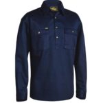 Closed Front Cotton Drill Shirt - BSC6433