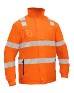 Taped Hi Vis Heated Jacket with Hood - BJ6842T