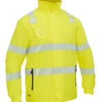 Taped Hi Vis Heated Jacket with Hood - BJ6842T
