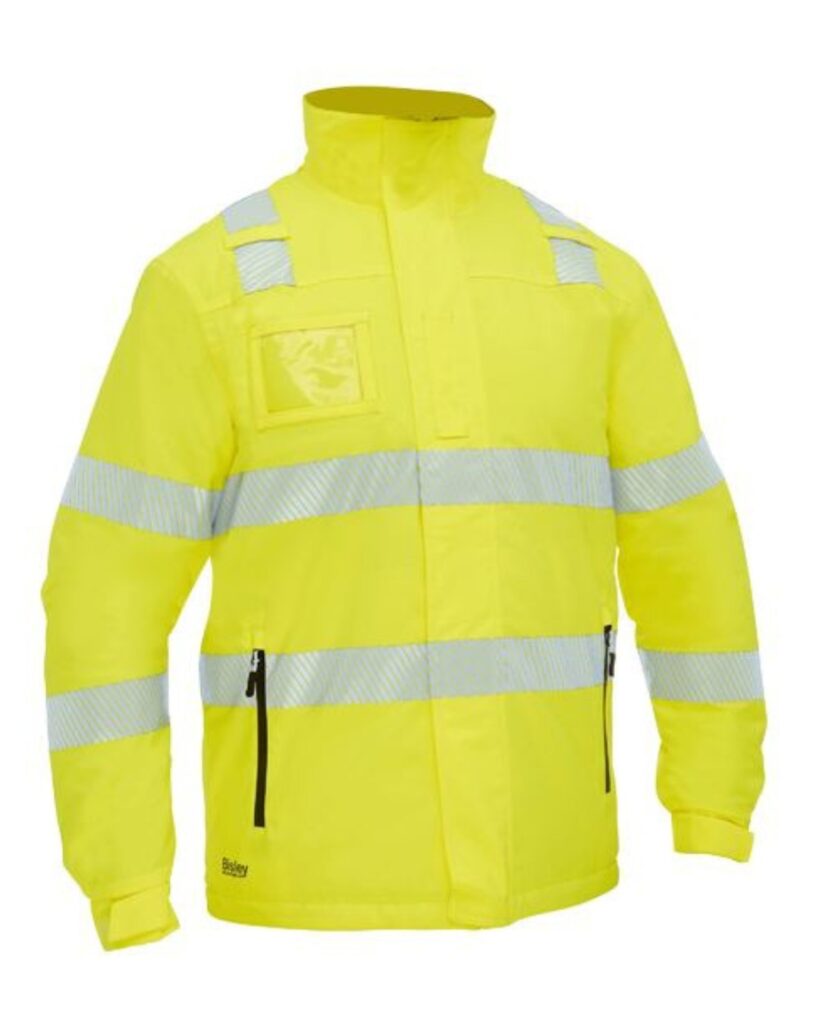 Taped Hi Vis Heated Jacket with Hood - BJ6842T