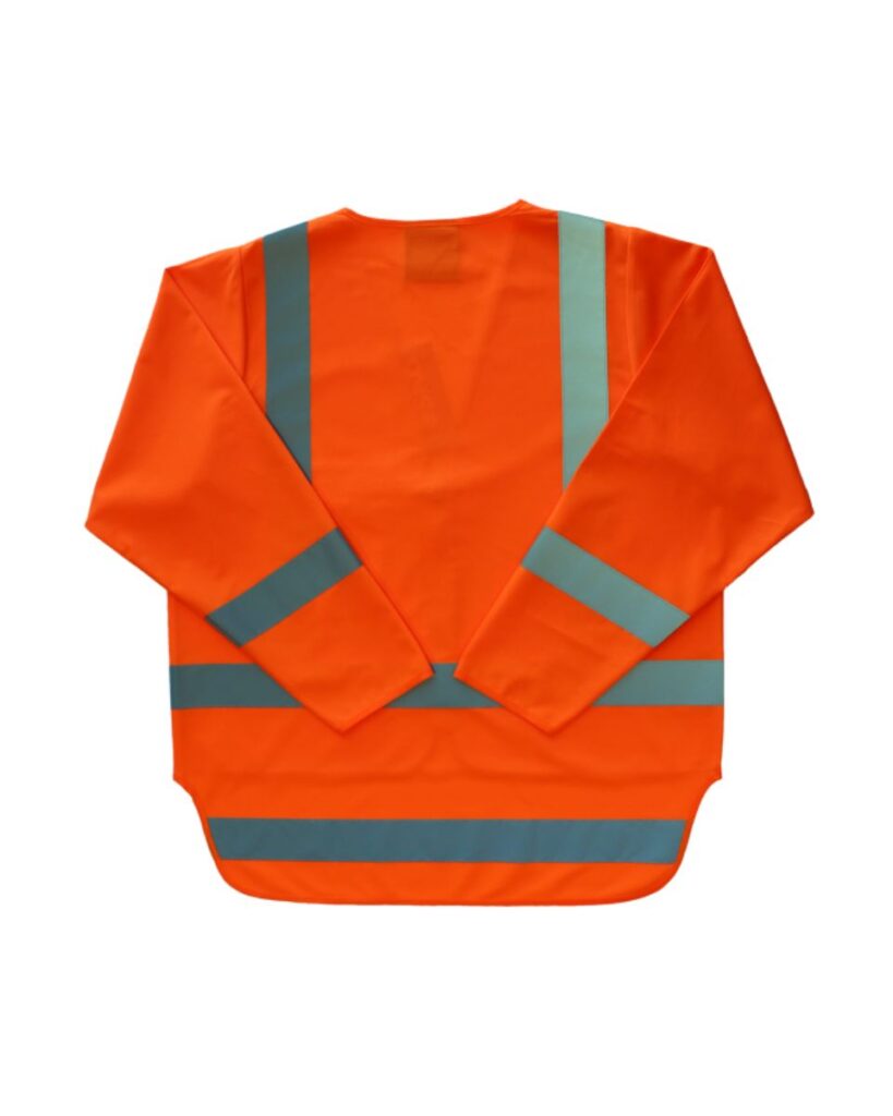 Hi-vis Long Sleeve Orange Day/Night Safety Vest