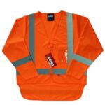 Hi-vis Long Sleeve Orange Day/Night Safety Vest