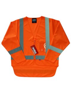 Hi-vis Long Sleeve Orange Day/Night Safety Vest
