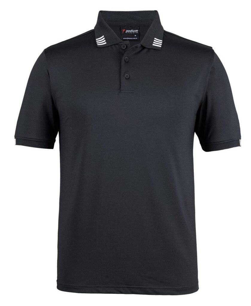 Podium 4 Stripe S/S Stretch Polo