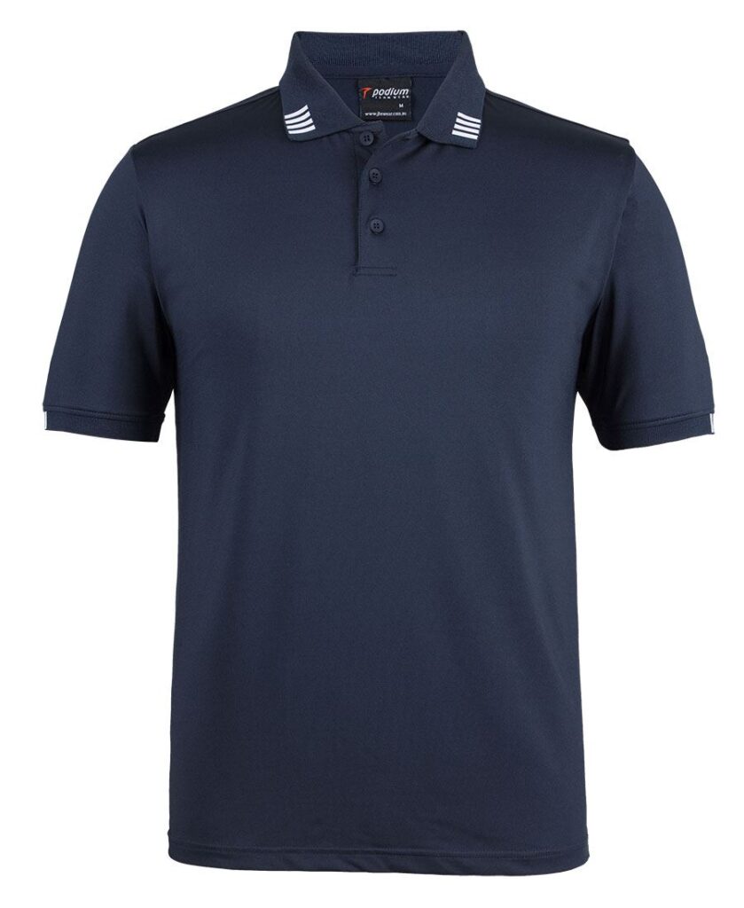 Podium 4 Stripe S/S Stretch Polo