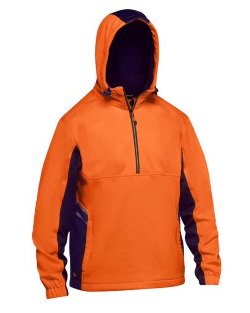 Hi Vis Liquid Repellent Fleece Hoodie
