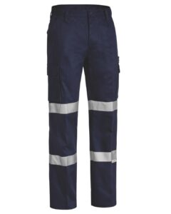 Bisley taped cargo pant navy front
