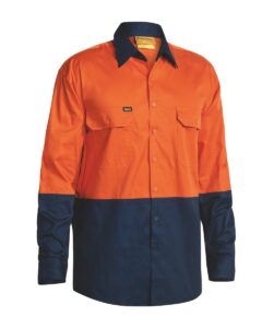 Bisley Hi Vis Cool Lightweight Drill Shirt - BS6895