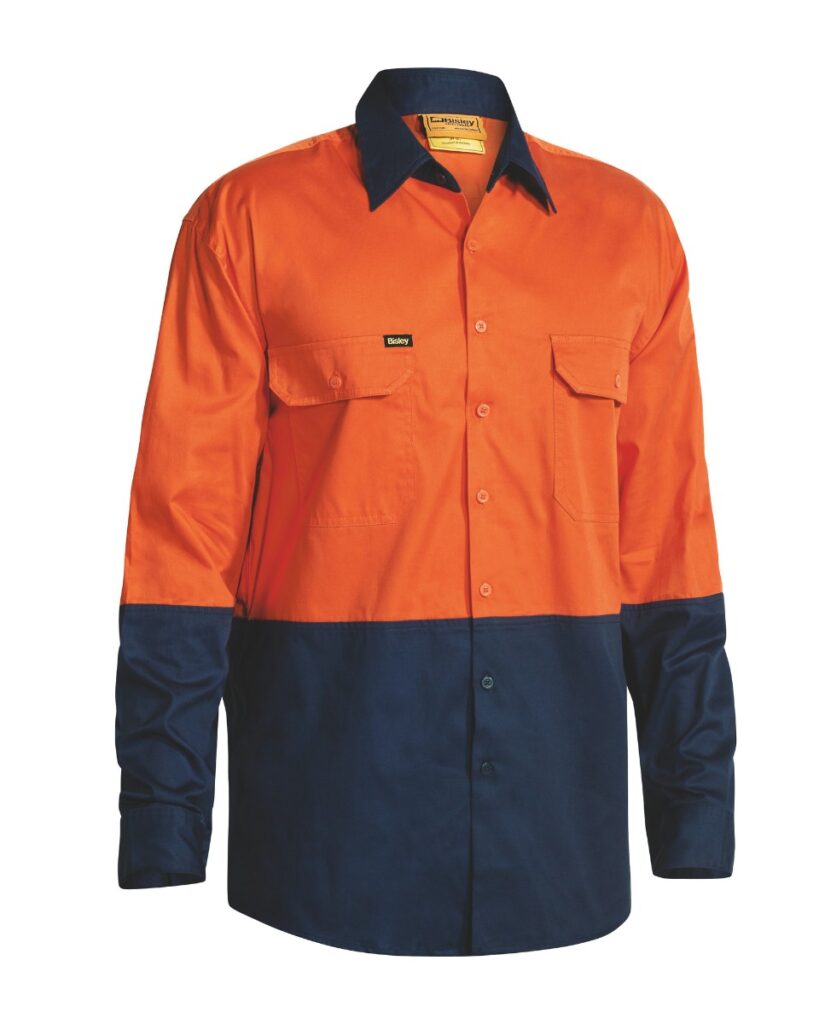 Bisley Hi Vis Cool Lightweight Drill Shirt - BS6895