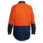Bisley Hi Vis Closed Front Drill Shirt - BSC6267
