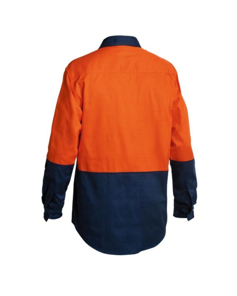 Bisley Hi Vis Closed Front Drill Shirt - BSC6267