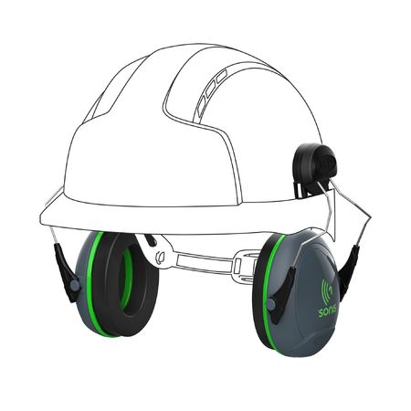 Bisley - JSP Sonis1 Cap Attach Earmuffs Class 5 - 28dB
