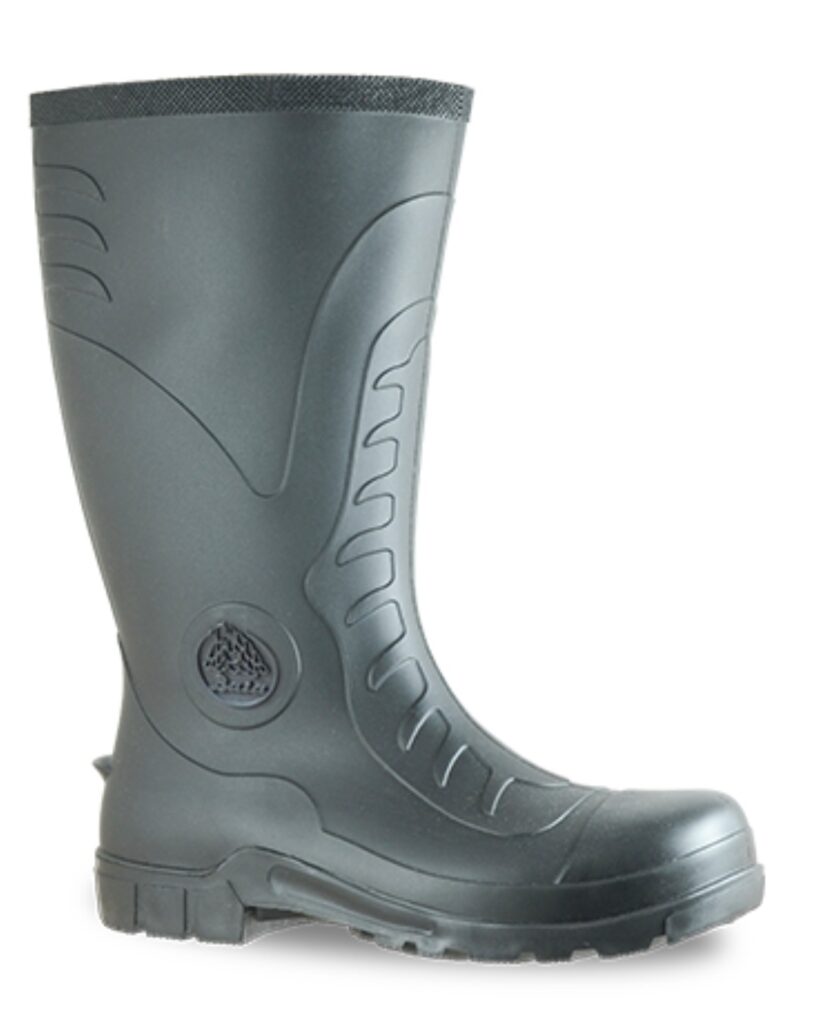 Bata Handyman II All Black Non-Safety Toe PVC Gumboot - 892-62013