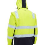 Bisley Taped Two Tone Hi Vis 3 in 1 Soft Shell Jacket