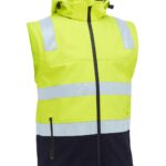 Bisley Taped Two Tone Hi Vis 3 in 1 Soft Shell Jacket