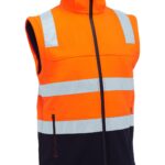 Bisley Taped Two Tone Hi Vis 3 in 1 Soft Shell Jacket