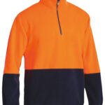 Bisley Hi Vis Polar fleece Zip Pullover - BK6889