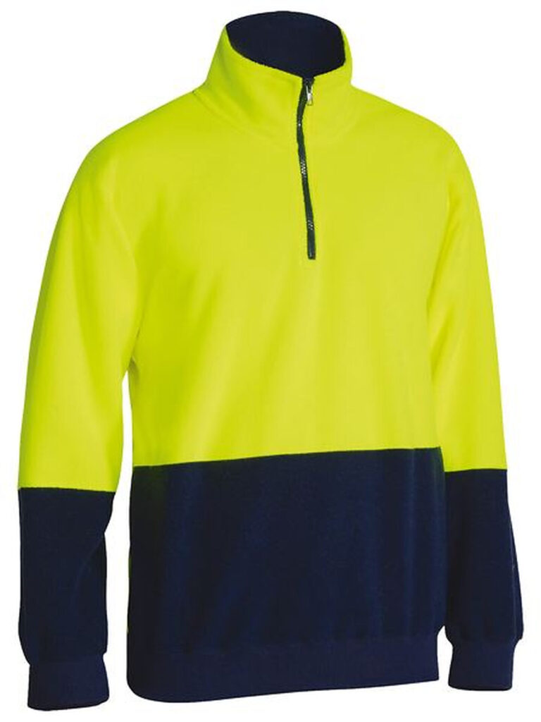 Bisley Hi Vis Polar fleece Zip Pullover - BK6889