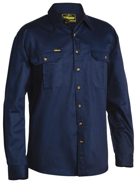 Bilsey Original Cotton Drill Shirt - Long Sleeve - BS6433