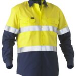 Bisley Recycle Taped Two Tone Hi Vis Drill Shirt - BS6996T