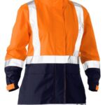 Bisley Women's H Taped Two Tone Hi Vis Rain Jacket - BJL6966T