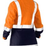 Bisley Women's H Taped Two Tone Hi Vis Rain Jacket - BJL6966T