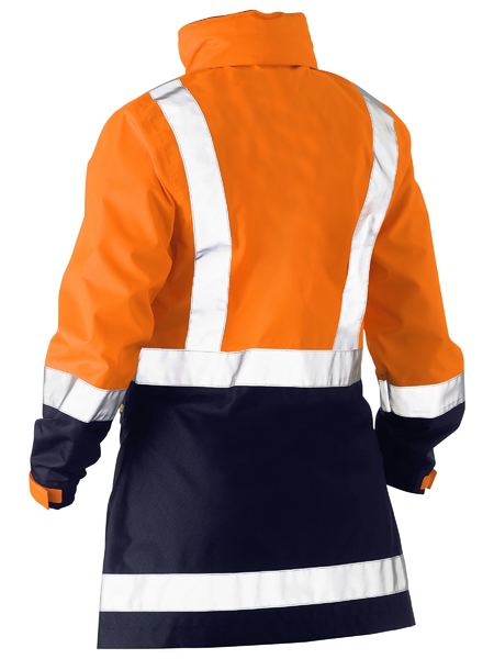 Bisley Women's H Taped Two Tone Hi Vis Rain Jacket - BJL6966T