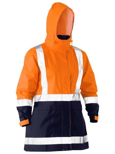 Bisley Women's H Taped Two Tone Hi Vis Rain Jacket - BJL6966T